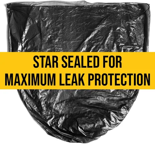 Vista 5 de Aluf Plastics Bolsas de basura de plástico de baja densidad de 38 x 58 pulgadas (100 unidades) para el hogar, cocina, oficina, comercial