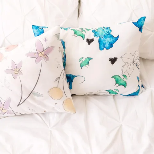 Vista 7 de JumpOff Jo Almohada para niños y niñas, almohada de viaje para niños, no necesita almohada, funda de 100% algodón, hipoalergénica, lavable a