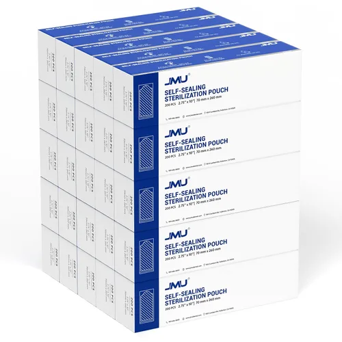 Vista 15 de JMU Bolsas de esterilización autosellantes de 2.25 "x 4", bolsas de esterilización 200 por caja