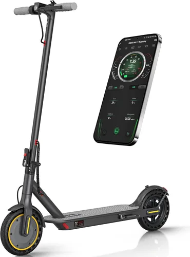 Vista 10 de Qlaway Electric Scooter for Adults, 350W/500W Motor, 16-22 Miles Range, 8.5"/10" Solid Tires, Dual Braking & Suspension, Folding Portable Commuting