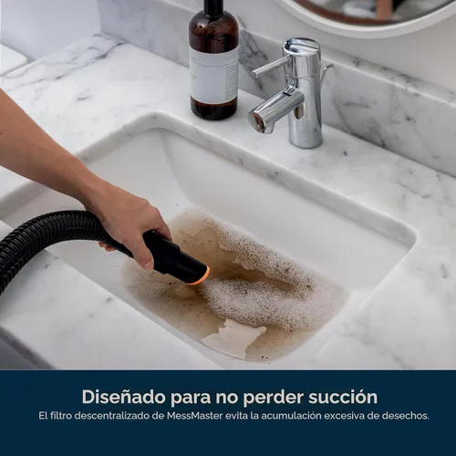 Vista 7 de Shark MessMaster Portable Wet Dry Vacuum, 1 Gallon Capacity, True Grip Accessory Suite, Corded, Perfect for Pets & Cars, Ultra-Powerful Suction for