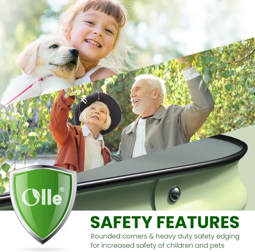 Vista 6 de Olle Cama de jardín elevada de 17 pulgadas de alto, camas elevadas para jardinería, kit de cama de jardín elevada, camas de jardín elevadas al aire