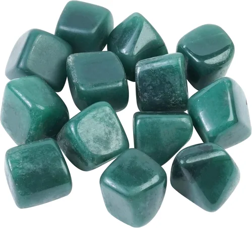 BEZAVO Juego de piedras curativas de aventurina verde, 13 piezas de piedras y cristales a granel para curación, reiki, meditación, cristales de