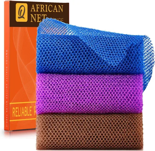 Vista 36 de UJFQBH 3 Piezas Esponja de Baño Africana Esponja de Red Africana de Red Larga Esponja de Baño Exfoliante Cepillo de Cuerpo para Ducha Cepillo