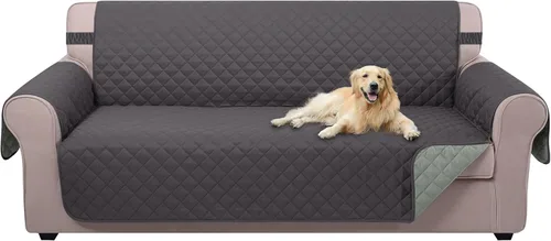Vista 72 de U-NICE HOME Funda para sillón reclinable, reversible, con correas elásticas, resistente al agua, protege de perros y mascotas, sillón pequeño