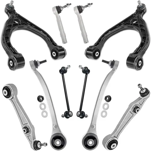 Vista 159 de Detroit Axle - Kit de suspensión delantera de 10 piezas para Chevrolet Trailblazer GMC Envoy 2002-2009 2003 2004 2005 2006 2007 2008 Brazos