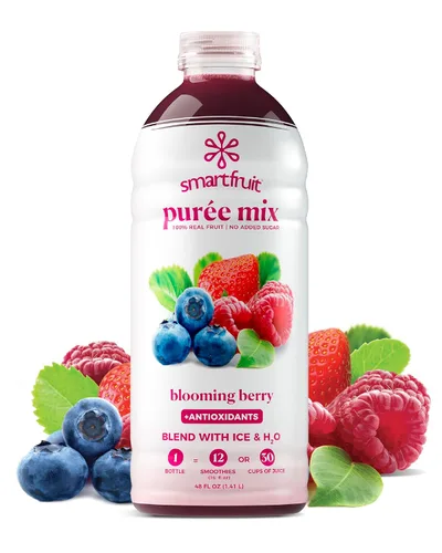 Vista 10 de Smartfruit Aloha Piña + Prebiótico – Puré de fruta 100% real con piña, plátano, manzana y coco – Ideal para batidos, jugos, yogur, cócteles, tés