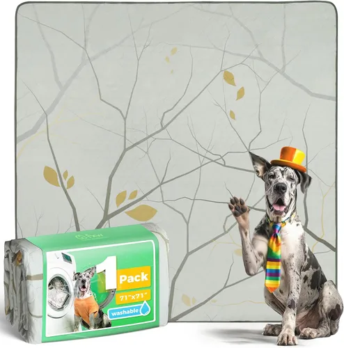 Vista 31 de FXW - Almohadillas lavables para orina de perros con superabsorción, diseñadas para jaulas de 42 pulgadas, 41 × 27 pulgadas rectangulares, boho, 2