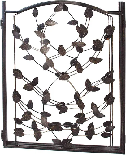 Vista 4 de Etna Productos Puerta de metal para mascotas con diseño de hojas TT