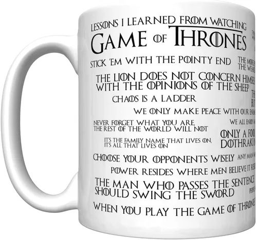 Lecciones que aprendí de mirar G O T Taza de café