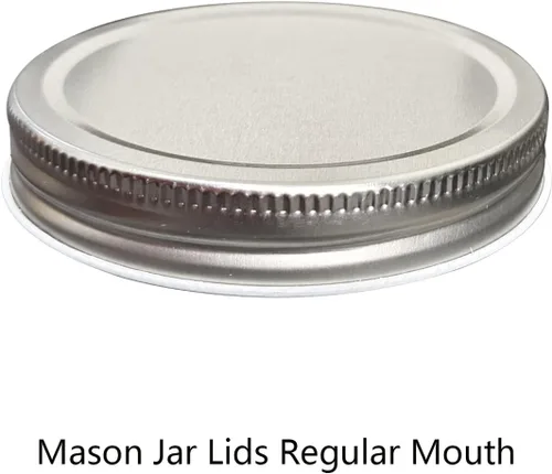 Vista 2 de Paquete de 12 tapas para tarros Mason de boca regular, a prueba de fugas y seguras (12, boca regular)