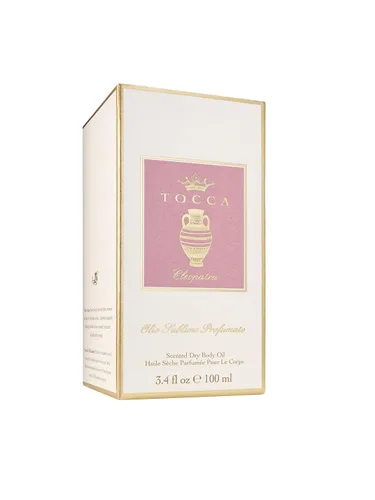 Vista 6 de Tocca Cleopatra Aceite corporal seco perfumado, 3.4 onzas líquidas, fragancia corporal Olio Sublime Profumato con pomelo, jazmín y almizcle