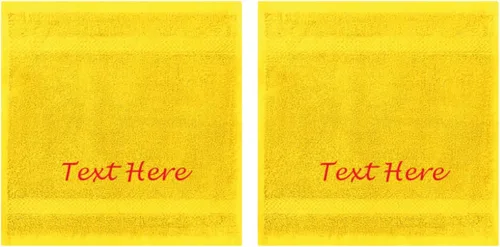 Vista 94 de Juego de Toallas Personalizadas con Texto Bordado - Paquete de 2 Sábanas de Baño de Algodón Turco Altamente Absorbentes y Súper Suaves para Spa