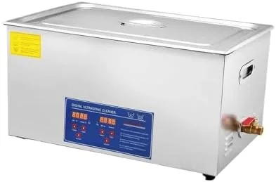 Vista 5 de 2L Stainless Steel Jewelry Cleaner - High-Performance Ultrasonic Cleaning Machine with Digital Timer for Watches, Eyeglasses, and Bathroom