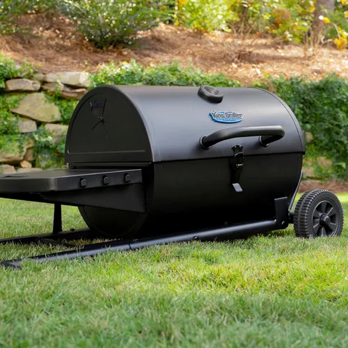 Vista 13 de Char-Griller E1816 King-Griller Gambler - Parrilla de carbón portátil en color negro