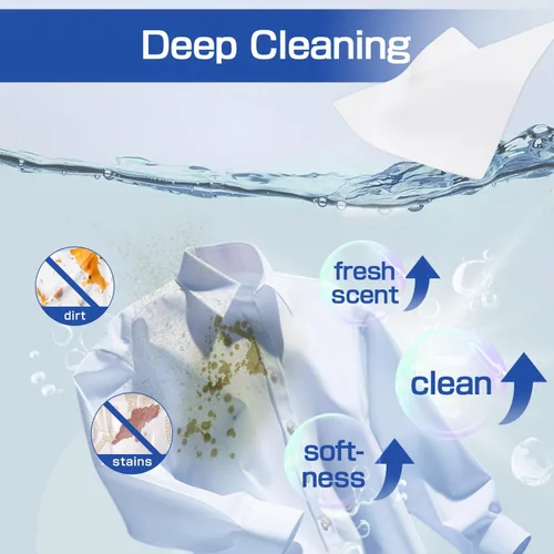 Vista 3 de Soulink Hojas de detergente para ropa de hasta 80 cargas, tiras de detergente ecológicas para viajes y hogar, sin hojas de jabón de plástico a base