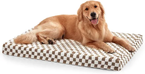 Vista 8 de JOEJOY Cama para perro para perros grandes, cama ortopédica extra grande para perros con funda extraíble y lavable, cama de espuma con forma de caja