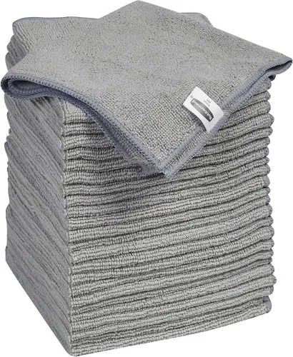 Vista 17 de Rubbermaid Paquete de 16 toallas de microfibra resistentes de 16 x 16 pulgadas, fibra densa antiarañazos, reutilizables, lavables para limpieza