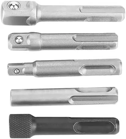 Vista 9 de Adaptador de zócalo para taladrar 3 unids SDS Plus adaptador de enchufe de acero 2 unids zócalo SDS extensión hexagonal accesorios de herramienta