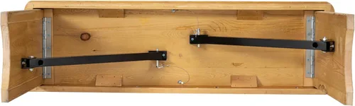 Vista 18 de Merrick Lane Tinsley - Banco plegable de pino macizo rústico antiguo de 40 x 12 pulgadas