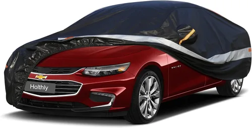 Vista 22 de Funda para automóvil sedán, ajuste personalizado para Cadillac CT5 2019-2025, 100% impermeable, transpirable, para exteriores, protección contra