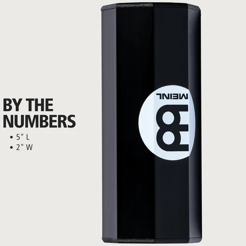 Vista 4 de Meinl Percussion SH8BK - Agitador octogonal de aluminio, pequeño, negro