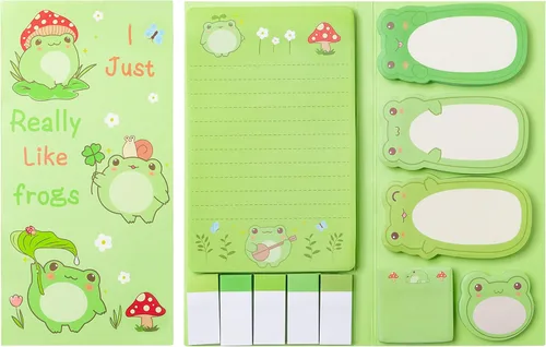 Vista 58 de Xqumoi Paquete de 2 notas adhesivas con texto en inglés "I Just Really Like Axolotl - Animal Mexican Walking Fish Self-Stick Notes Pads Divisor Tabs
