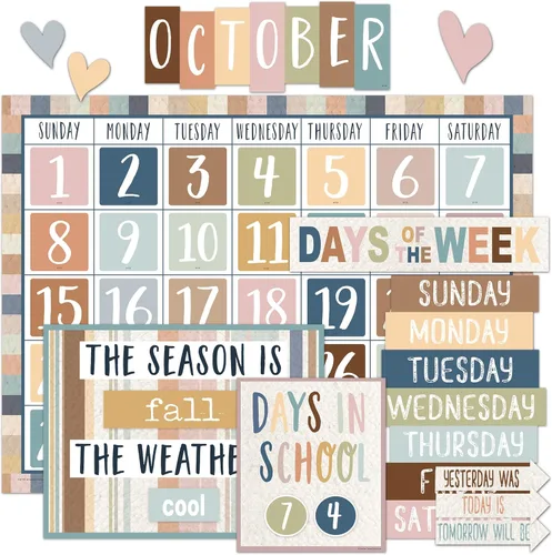Teacher Created Resources Todos son bienvenidos calendario pizarrón de anuncios (TCR7119)