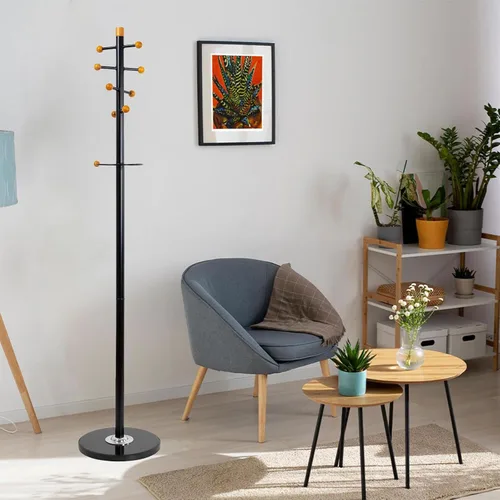 Vista 7 de 71'' Coat Tree Freestanding Heavy Duty With Marble Base, Metal Coat Racks Free Standing Coat Hanger Rack For Hanging Clothes, Bags, Hats, Coat Rack