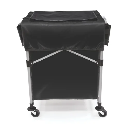 Rubbermaid Commercial Products, Rubbermaid 1889863 - Cubierta para X-Cart 4 Bushel plegable con tapa de acceso rápido y múltiples bolsillos de