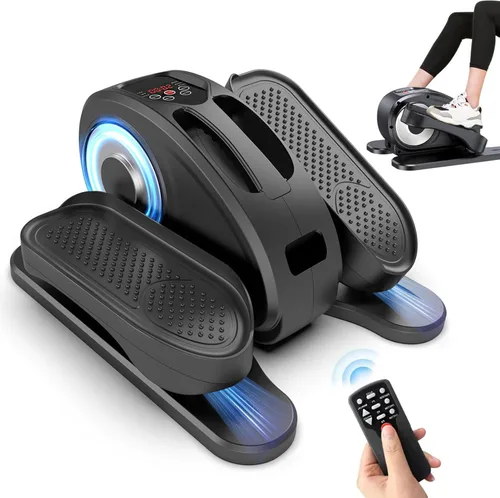 Vista 8 de Under Desk Elliptical Machine, Portable Elliptical Ellipse Leg Exerciser for Seniors Quiet Electric Foot Pedal Exerciser for Home with Remote Control