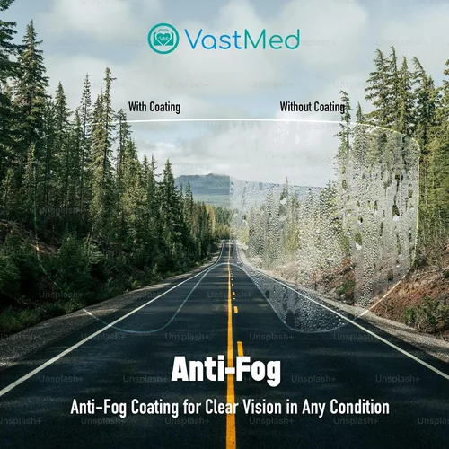 Vista 3 de Gafas de seguridad protectoras antivaho con lente transparente de visión amplia, ajustables para el polvo que se ajustan sobre las gafas Negro