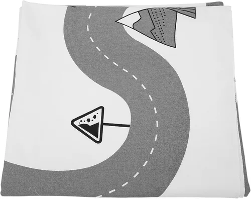 Vista 3 de Play Mat Foldable Road Track Carpet, Crawling Mat with Soft Cloth Material, and Supplies for Indoor Outdoor Use, Portable for Storage and Travel