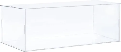 Vista 12 de MECCANIXITY Vitrina de acrílico Caja de plástico transparente montar escaparate a prueba de polvo 12.2x6.3x8 pulgadas para artículos coleccionables