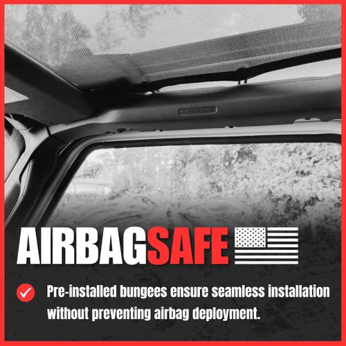 Vista 6 de SPIDERWEBSHADE Parasol de media parte original JL de 4 puertas (2018-2026) Compatible con Jeep Wrangler JL de 2 puertas o JLU Rubicon Sahara