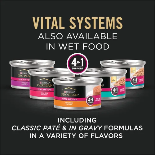 Vista 4 de Purina Pro Plan Vital Systems - Alimento seco para gatos adultos con fórmula de salmón y huevo 4 en 1 - Bolsa de 3 libras