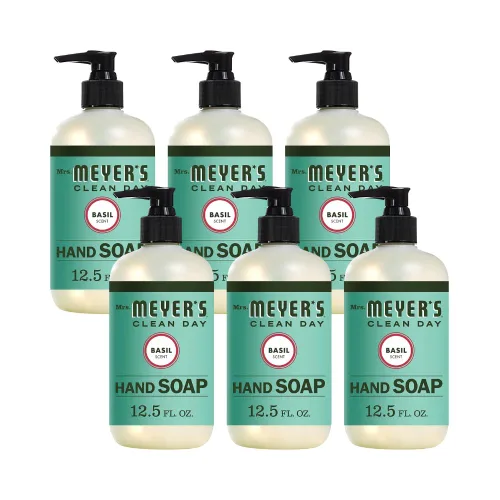 Mrs. Meyer's Clean Day - Jabón líquido para manos, manzana, botella de 12.5 onzas líquidas