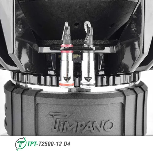 Vista 7 de Timpano Subwoofer D4 de 12 pulgadas de 2500 vatios de potencia máxima dual de 4 ohmios, 12 altavoces de subwoofer de 0.925 in de alto Xmax