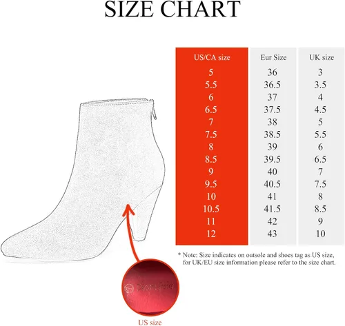 Vista 2 de DREAM PAIRS - Botas de tacón alto de aguja y punta fina para mujer