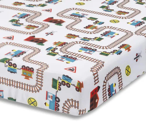 Vista 47 de Everyday Kids Paquete de 2 Sábanas Bajeras para Cuna para Niña, 100% Sábana de Bebé de Microfibra Suave y Transpirable, Se Adapta a Colchones