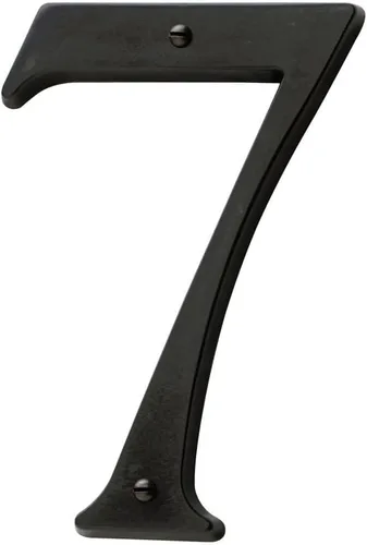 Baldwin Estate 90677.102.CD - Casa tradicional de latón macizo, número siete en bronce aceitado, 4.75 pulgadas