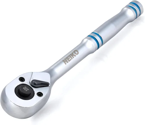 Vista 21 de NEIKO 03103A Llave de trinquete de 1/2 pulgada, trinquete reversible de 72 dientes, trinquete de liberación rápida de 1/2 de transmisión, llave