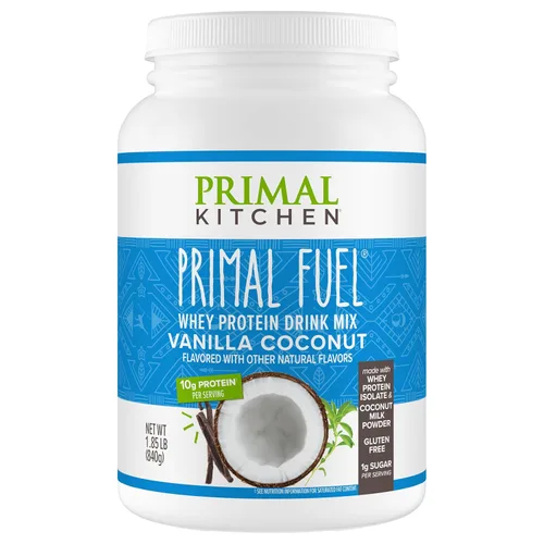 Vista 9 de Primal Kitchen Primal Fuel Proteína en Polvo de Suero de Leche de Chocolate y Coco, Sin Gluten y Sin Soja, 1.94 Libras