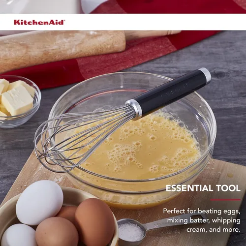Vista 5 de KitchenAid Batidor clásico utilitario, 10.5 pulgadas, color negro