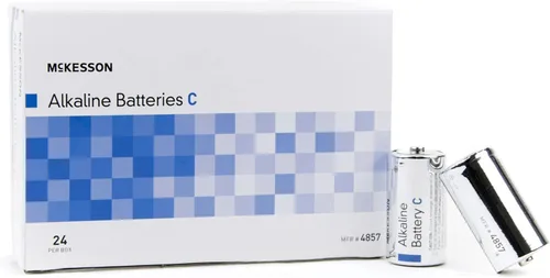 Vista 6 de McKesson Baterías alcalinas, célula C, ideal para dispositivos médicos, desechables, 1.5 V, 24 unidades, 1 paquete