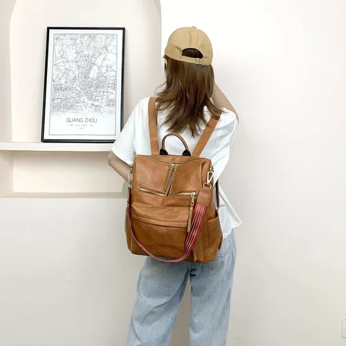 Vista 3 de ZOCILOR - Mochila de moda para mujer, bolso multiusos con diseño convertible, bolso de hombro, bolsa de viaje