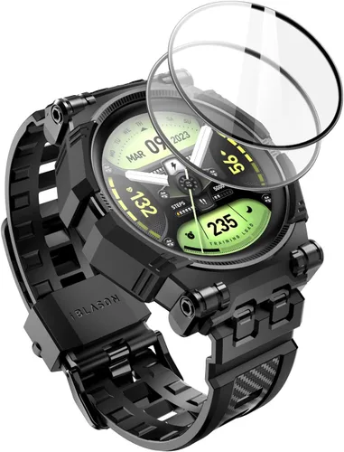 i-Blason para Samsung Galaxy Watch 5 Pro Banda 45mm con 2 Juego Protector de Pantalla de Vidrio Templado, [Protección de Grado Militar] [Carga