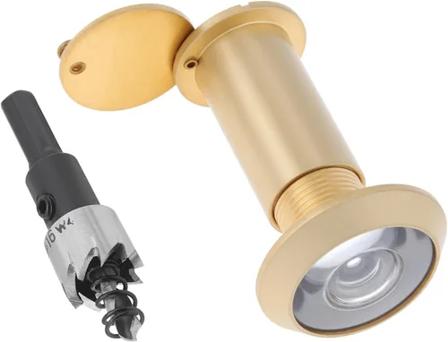 Vista 12 de Mirilla para Puerta, Latón Macizo con Mirilla de 200 Grados con Broca de 16 MM para Puertas de 1-1/2" a 2-3/8", Visor de Puerta con Diámetro de Tubo