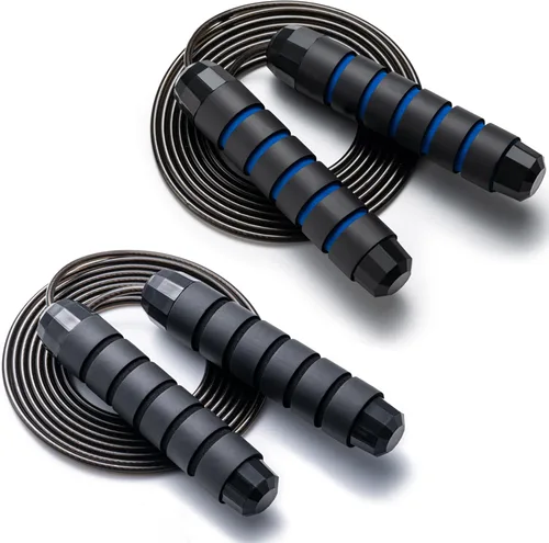 Vista 13 de BOOMIBOO Cuerda de Saltar, Cuerdas de Saltar Ajustables, Cuerda de Saltar Sin Enredos de Velocidad Rápida con Rodamientos de Bolas para Mujeres