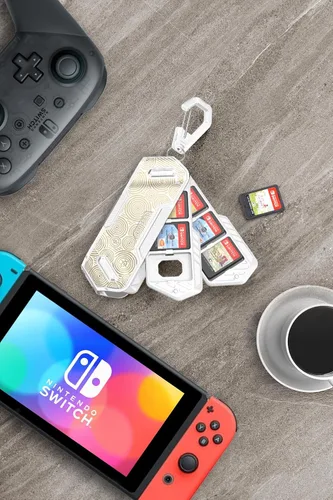 Vista 7 de Mumba Funda para tarjetas de juego de 12 interruptores para tarjetas de juego Nintendo Switch, carcasa rígida protectora portátil y exquisita